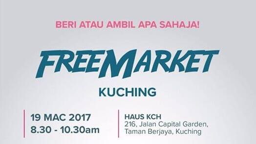 Bayar Dengan Senyuman Dan Terima Kasih Di Free Market Kuching