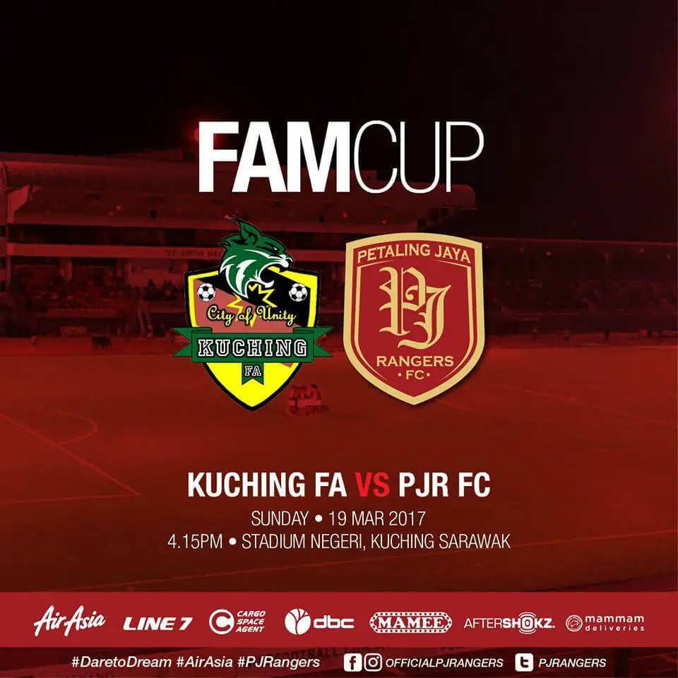 Jom Saksikan Kuching FA vs PJ Rangers di Stadium Negeri