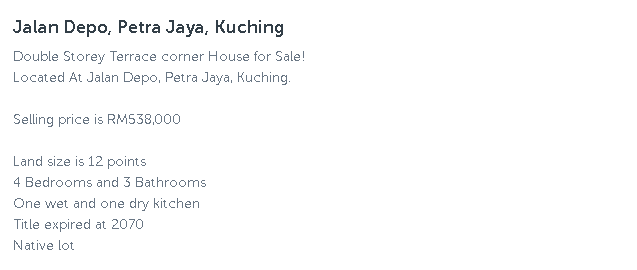 Mahalkah Rumah Di Kuching? Ini Tinjauan Ringkas Kami Mahalkah Rumah Di Kuching? Ini Tinjauan Ringkas Kami
