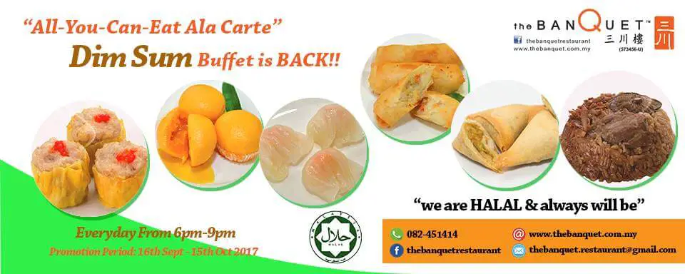 Kini Anda Boleh Nikmati Buffet Dim Sum Halal Di The BanQuet Kuching