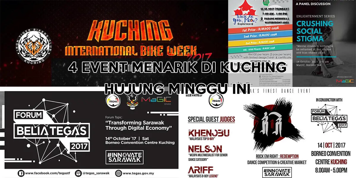 Ini 4 Event Menarik Sepanjang Hujung Minggu Ini Di Kuching