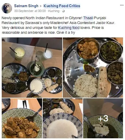 Thaali, Restoran Milik Finalis Masterchef Asia, Kini Dibuka Di Kuching