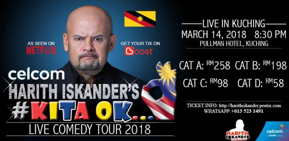 Mok Tiket Nangga Harith Iskander Live In Kuching Secara Free? Tok Caranya