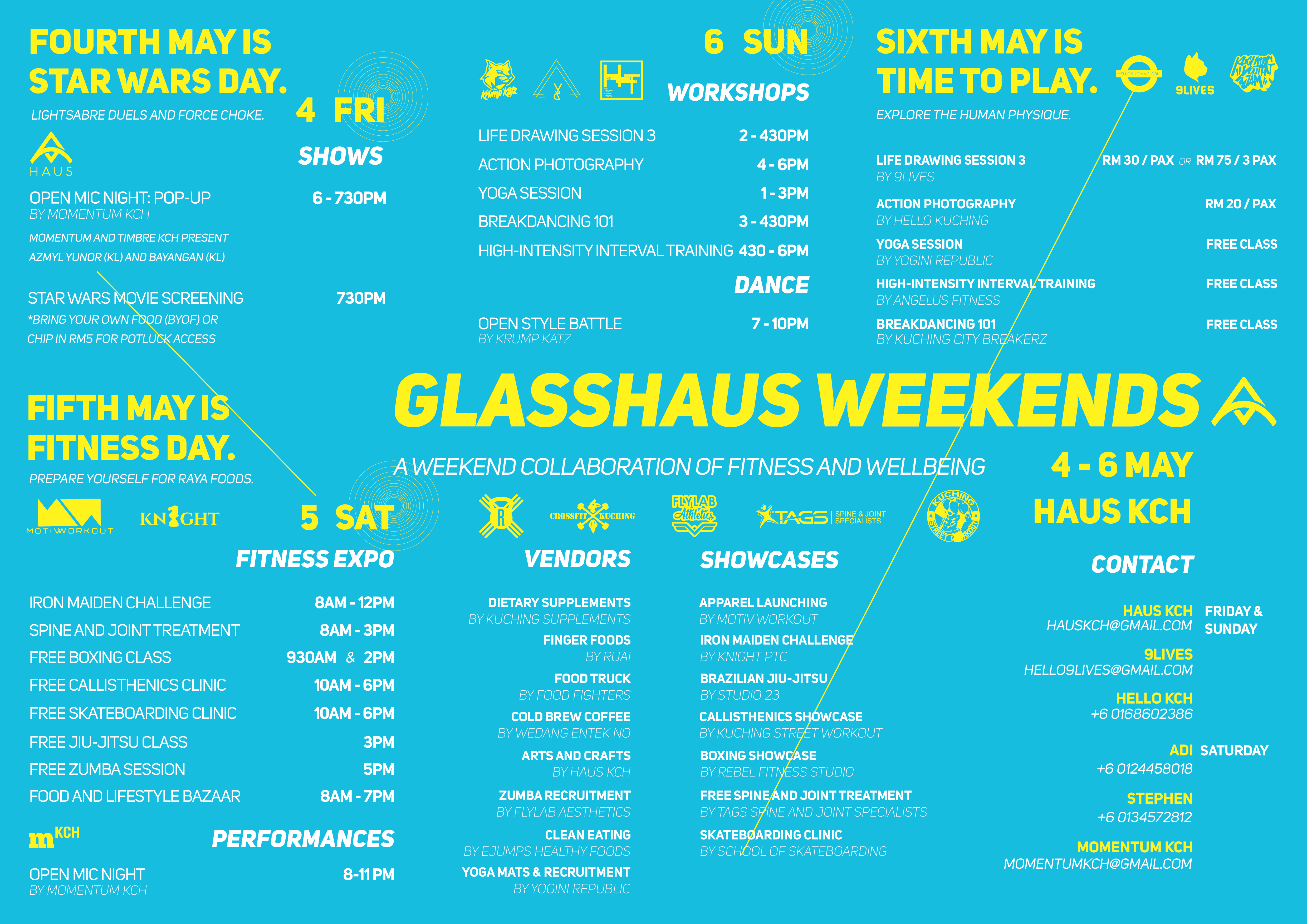 17 Aktiviti Gempak Anda Harus Sertai Di GlassHaus Weekends 4-6 Mei Ini 17 Aktiviti Gempak Anda Harus Sertai Di GlassHaus Weekends 4-6 Mei Ini