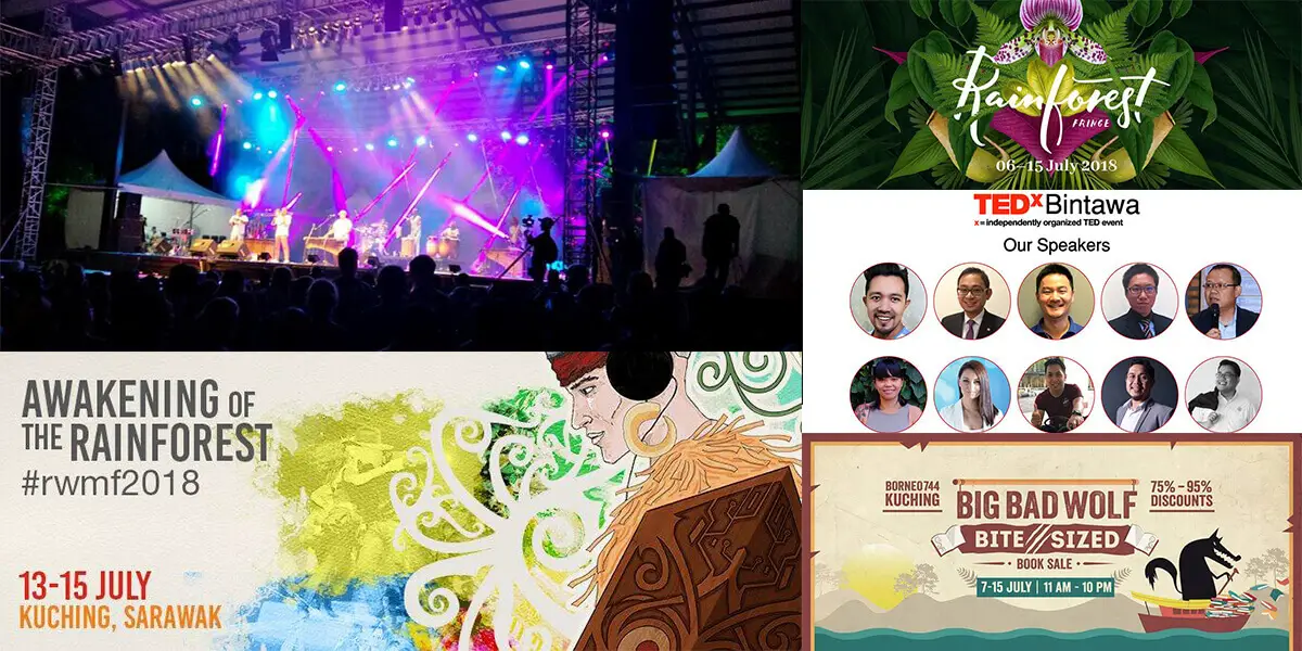 Ini Event Dan Aktiviti Menarik Di Kuching Sepanjang Bulan Julai 2018