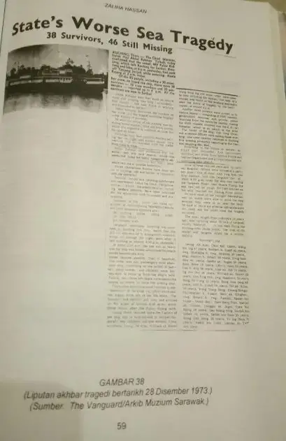 Tragedi Tenggelamnya M.V. Pulau Kidjang 1973 Di Muara Kuala Rajang Sarawak