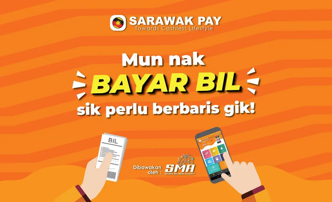 Kini Anda Tidak Perlu Lagi Berbaris Untuk Bayar Bil Utiliti Di Sarawak. Boleh Dapatkan Ganjaran Tunai Lagi!
