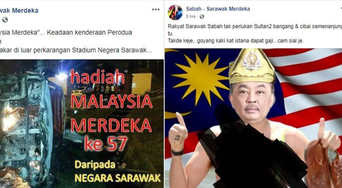 Kecoh!Page FB Sabah Sarawak Merdeka HINA YDP Agong Malaysia