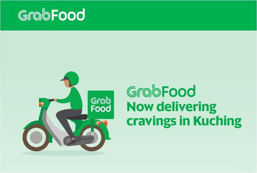 GrabFood Mula Beroperasi Di Kuching. Diskaun setinggi 50% Untuk Pelanggan
