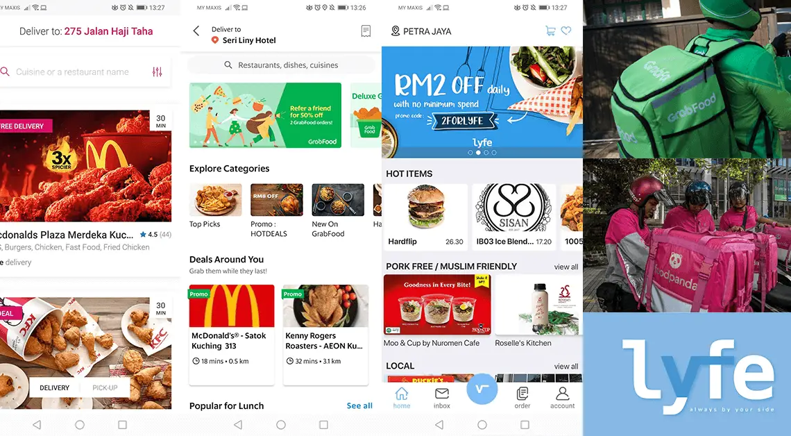 3 Aplikasi Servis Penghantaran Makanan Yang Anda Boleh Cuba Di Kuching