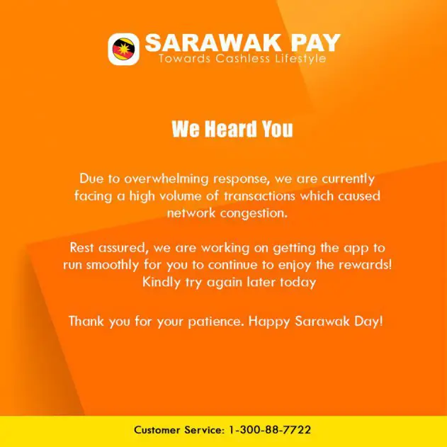 Sarawak Pay Hadapi Kesukaran Untuk Diakses Selepas Tawar Ganjaran Berganda